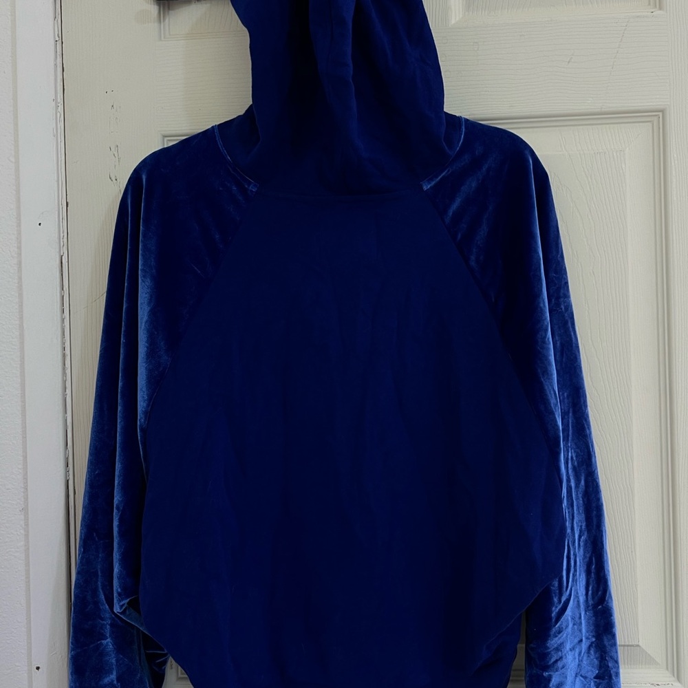 Victoria Sport Royal Blue  velvet Hoodie